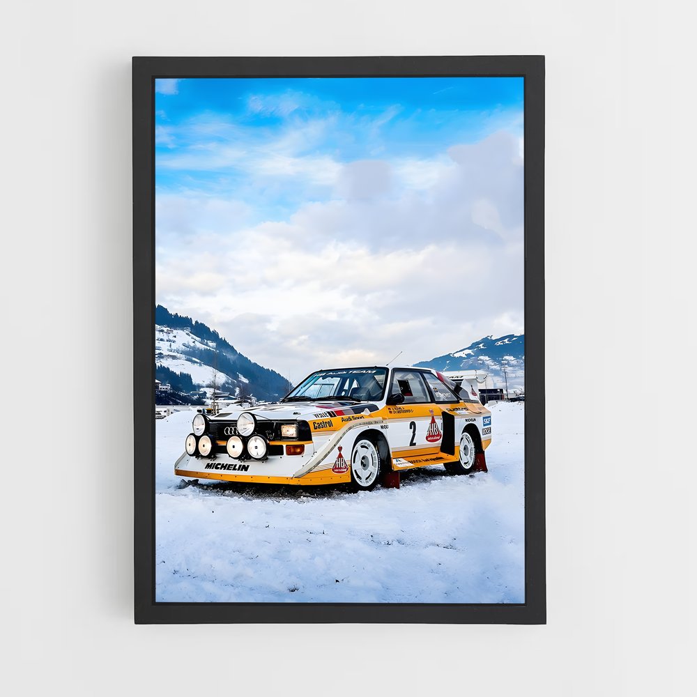 Poster Rallye Hivernal – affiche Audi (vue 2)